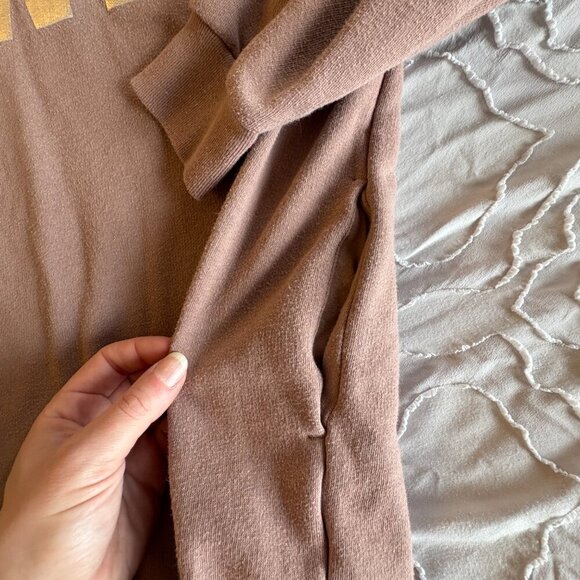 🚨SOLD🚨NWOT PINK Victoria's Secret Campus Sweatshirt - Cocoa - Picture 4 of 5